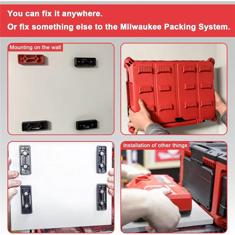 AB35-Mounting Feet System For For Packout-16-Pack, For Packout Accessories, Red
