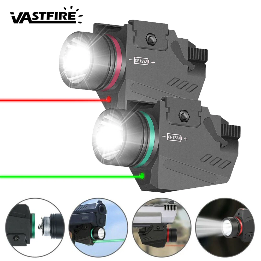 

Tactical Red/Green Dot Laser Pointer With Weapons Gun Light Under-Hanging Aiming Laser For Military Pistols Rifles 20mm Rail