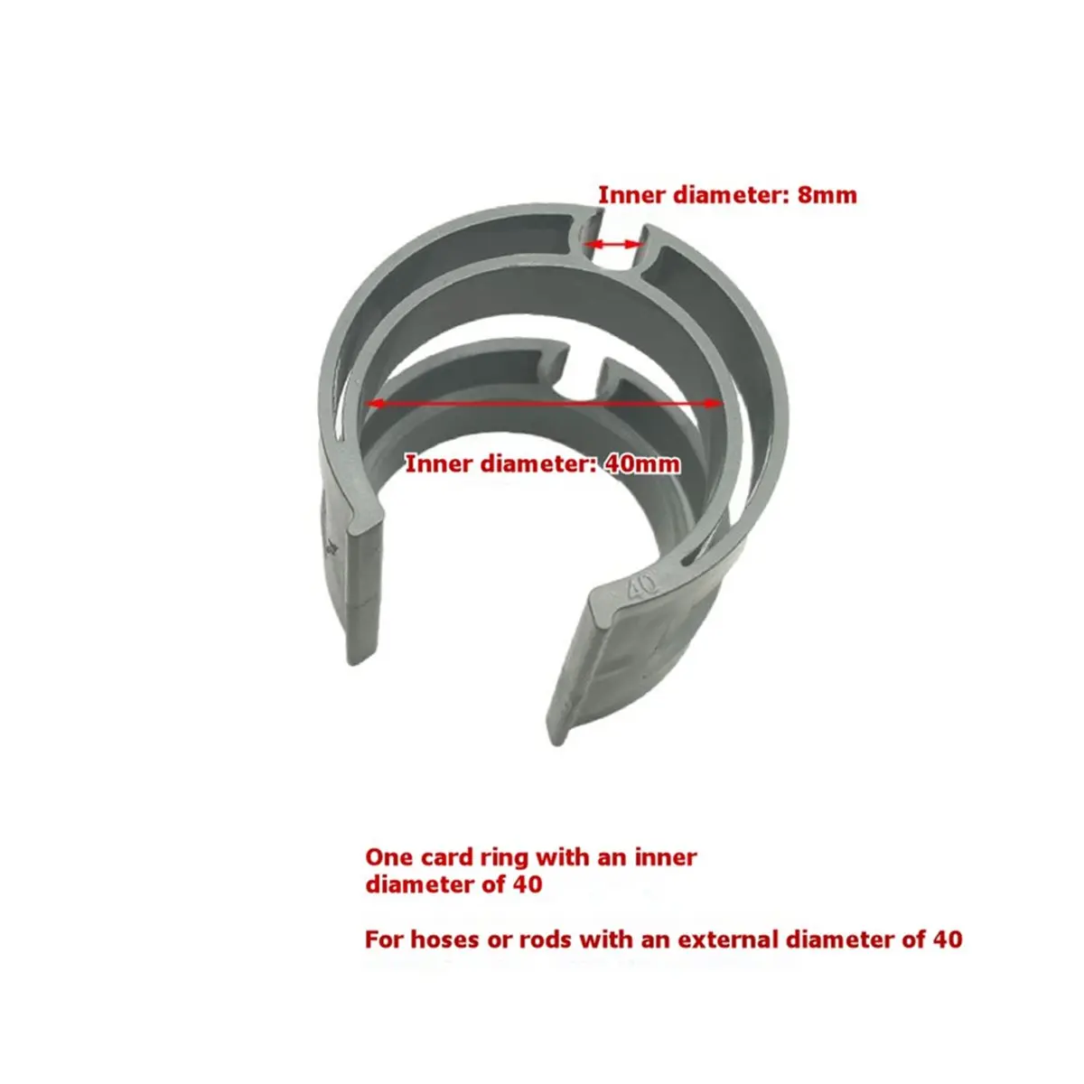 A62K 10PCS Sprays Suction Pipe Retainer Clips for Storing Various Sprays Suction Integrated Cleaning Machines Pipe Camps 40MM