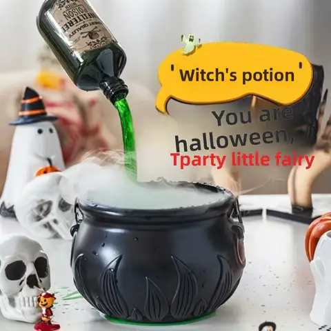 हैलोवीन सजावट कमरे की सजावट डार्क विज़ार्ड बाउल मैजिक फ्लोटिंग बोतल डिफ्यूज़र डरावना भूत घर बार पार्टी प्रॉप्स 10 best sales जादू की किताब - №4