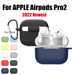 Silicone Case For Airpods Pro2 Case Hook Wireless Bluetooth For Apple Airpods pro 2 Case Cover Earphone Case For Air Pods Pro 2