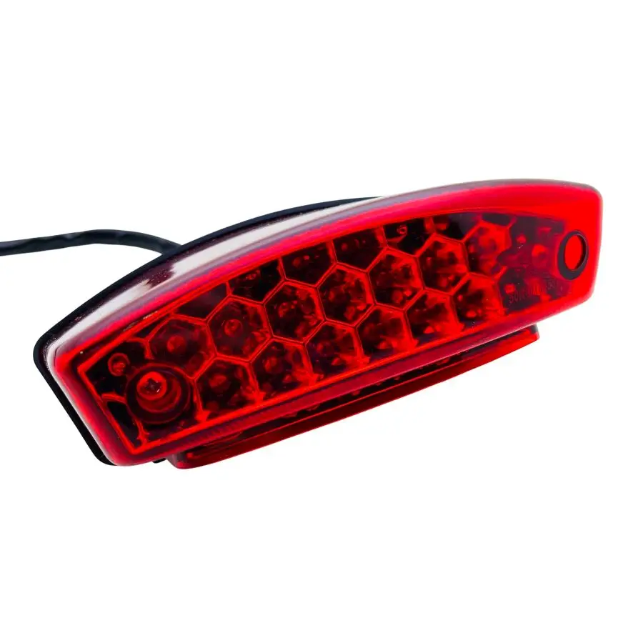 Motorcycle Tail Light Universal License Plate LED Rear Brake Lamp For Honda Suzuki Ducati Monster M1000 S4R S2R 400 620 900 Vesp