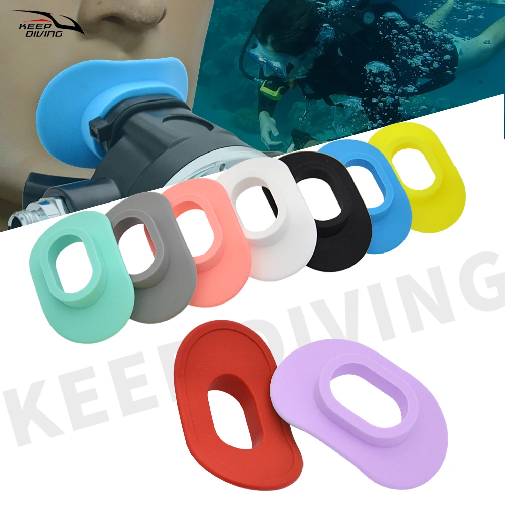 1Pcs Diving Regulator Mouthpiece Lips Cover Silicone Snorkel Mouthpiece Lip Protective Cover Underwater Breathing Accessories