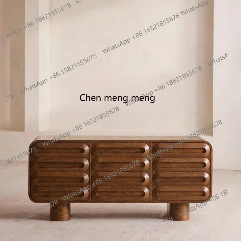 

X Средневековый стиль, обеденный боковой шкаф из цельного дерева, гостиная для хранения у стены, боковой шкаф на крыльце в стиле ретро.