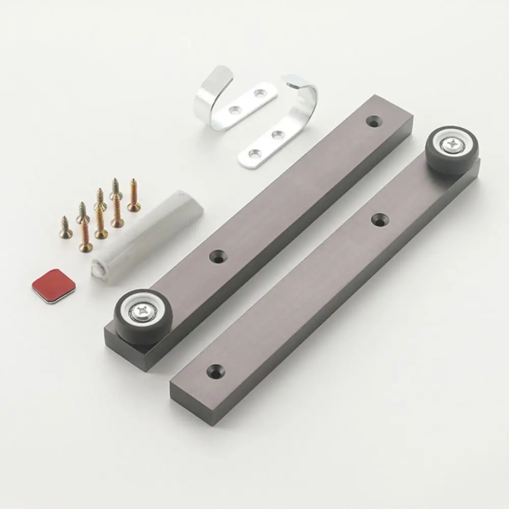 Aluminum Alloy Construction Cabinet Lift System Plug-in Telescopic Component Rubber Silent Pulleys Door Lifting Set
