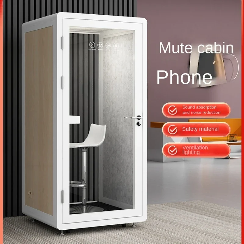 Soundproofed Room, Home Mobile Silent Cabin, Indoor Telephone Booth, Recording Studio