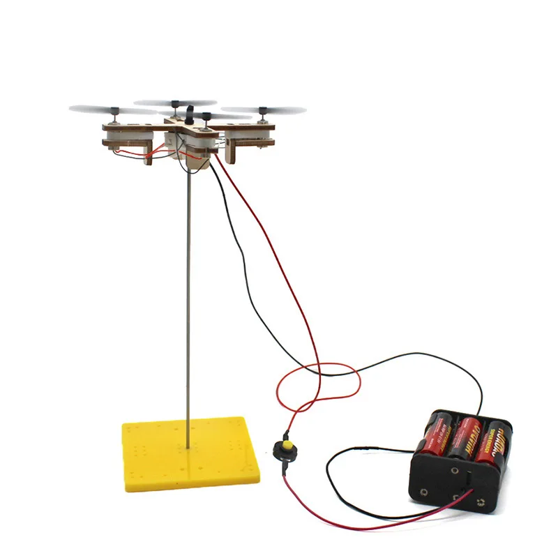 Funy DIY Drone Model Kids Science Toy Technology Physics Teaching Aids Helicopter Game Learning Educational Toys for Children
