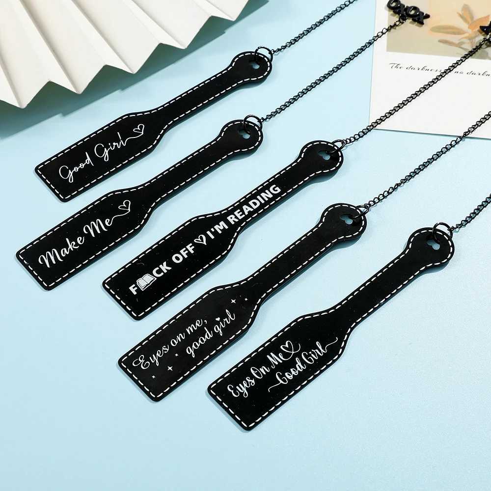 1 marcapáginas XOXO negro electroforórico de alta gama, marcapáginas en forma de botella, adecuado para lectura, oficina y aprendizaje.