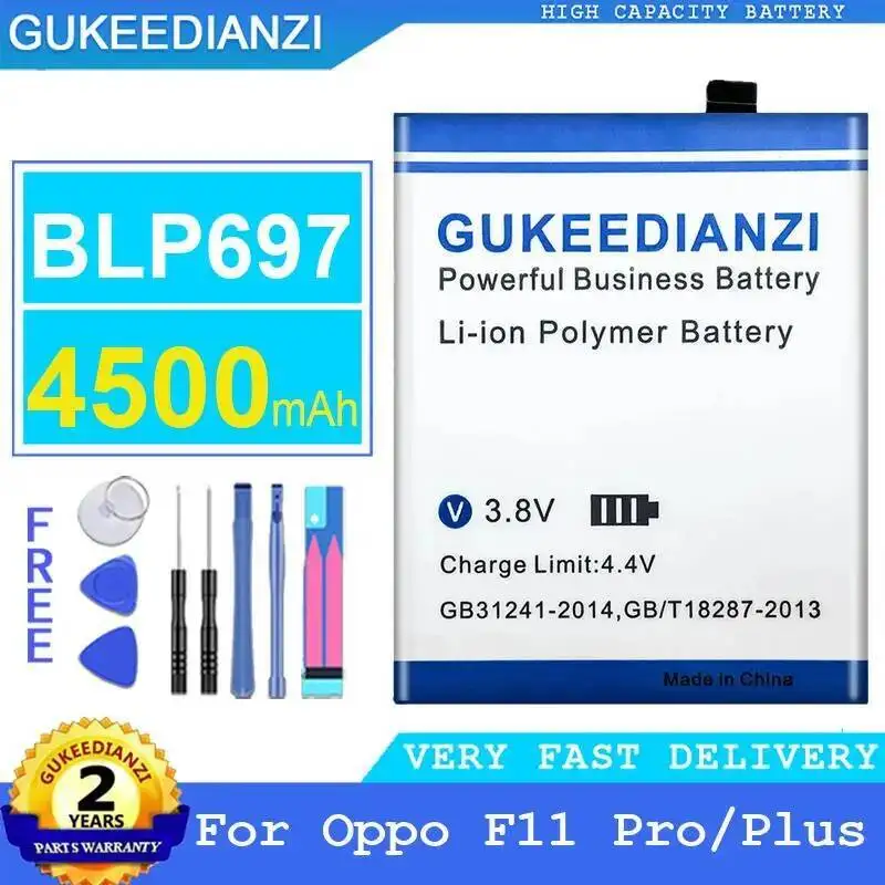 

4500Mah For Oppo F11 Pro Plus Mobile Phone Battery BLP697 Lightweight