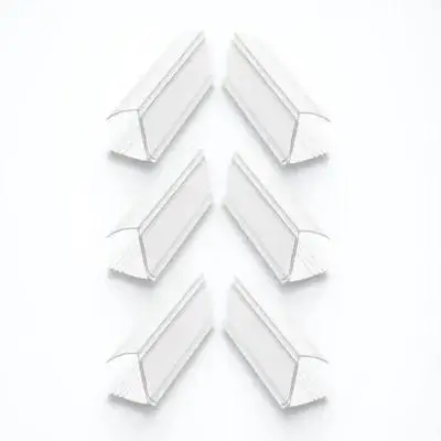 

6Pcs Acrylic Price Tag Holder Shelving Label Display Stand Anti-Skid Wear Resistant Supermarket Store Price Label Sign Holder