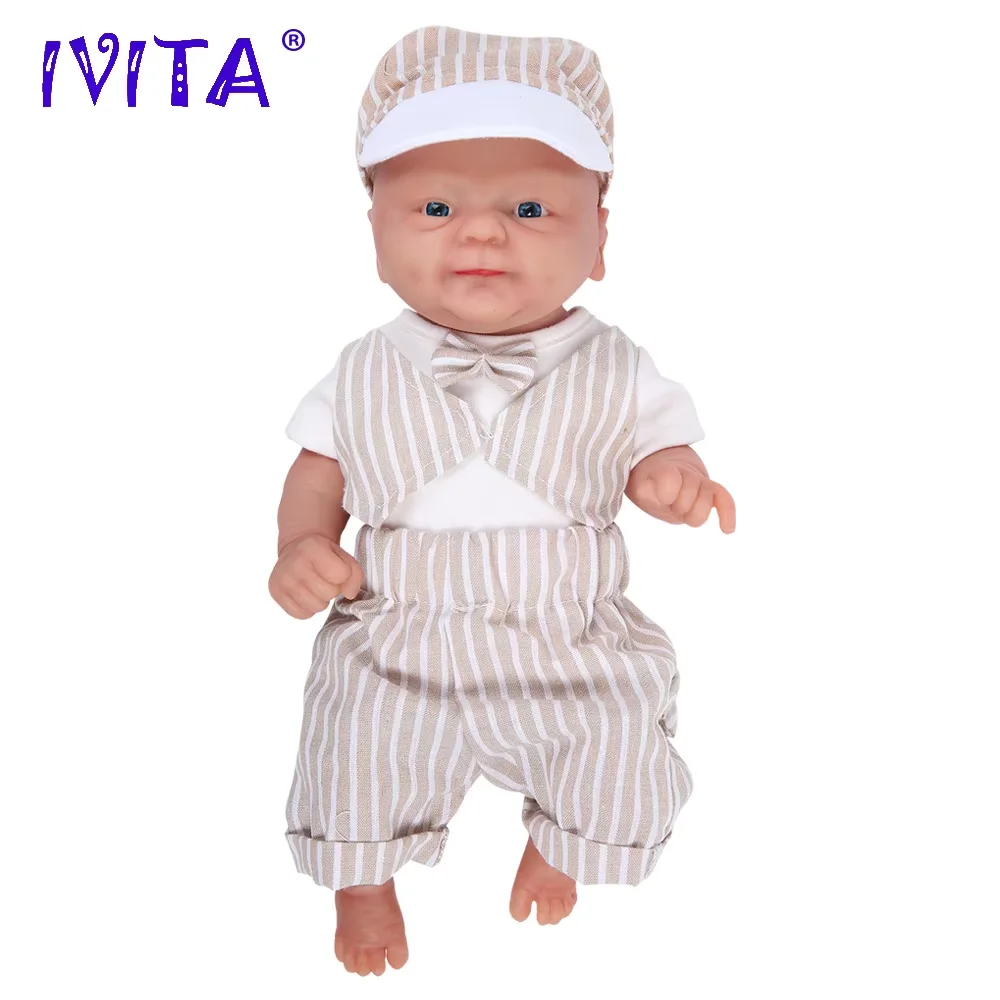 IVITA 100% Full Body Siliconen Reborn Babypoppen Geschilderd Realistische Babypop Groothandel Levensecht Speelgoed voor Kinderen Kerstcadeau