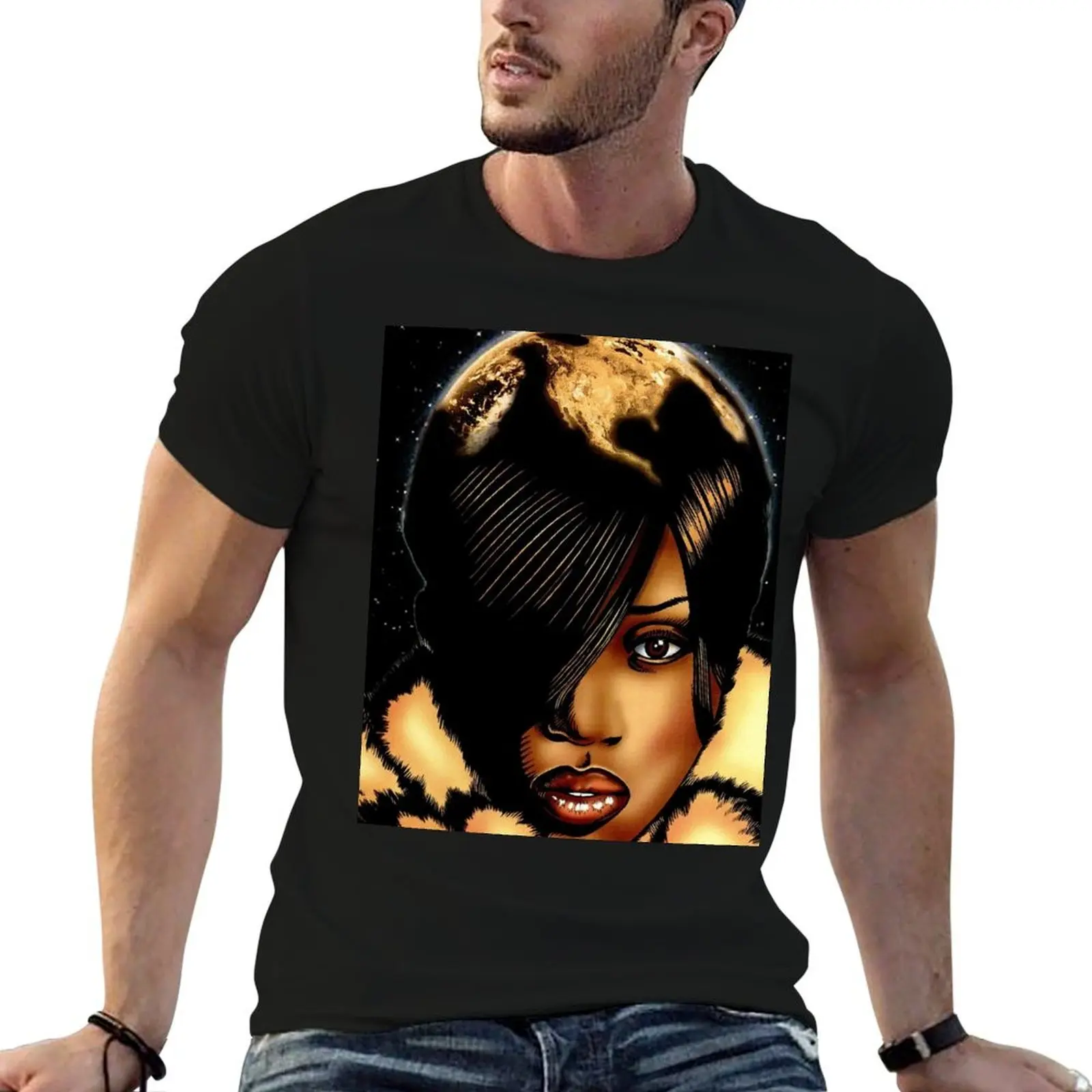 Missy Misdemeanour Elliot - The Queen T-Shirt Christmas Casual Short Sleeve Top