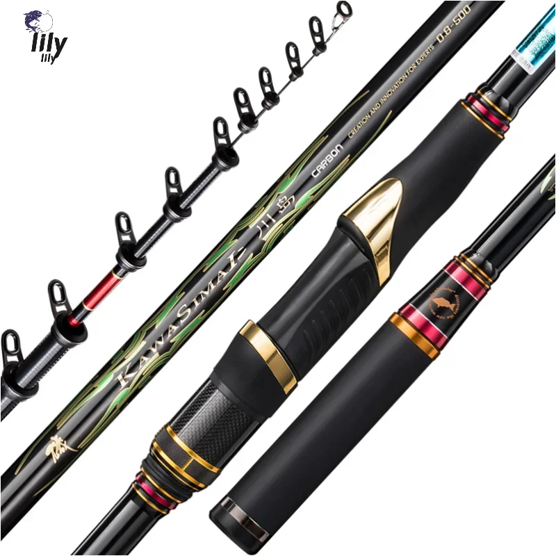 

Anmanda Kawasimai Rock Fishing Rod 5m UltraLight carbon reef rock rods Hand Sea Telescopic Dualuse Rod Ocean Rock Fishing pole