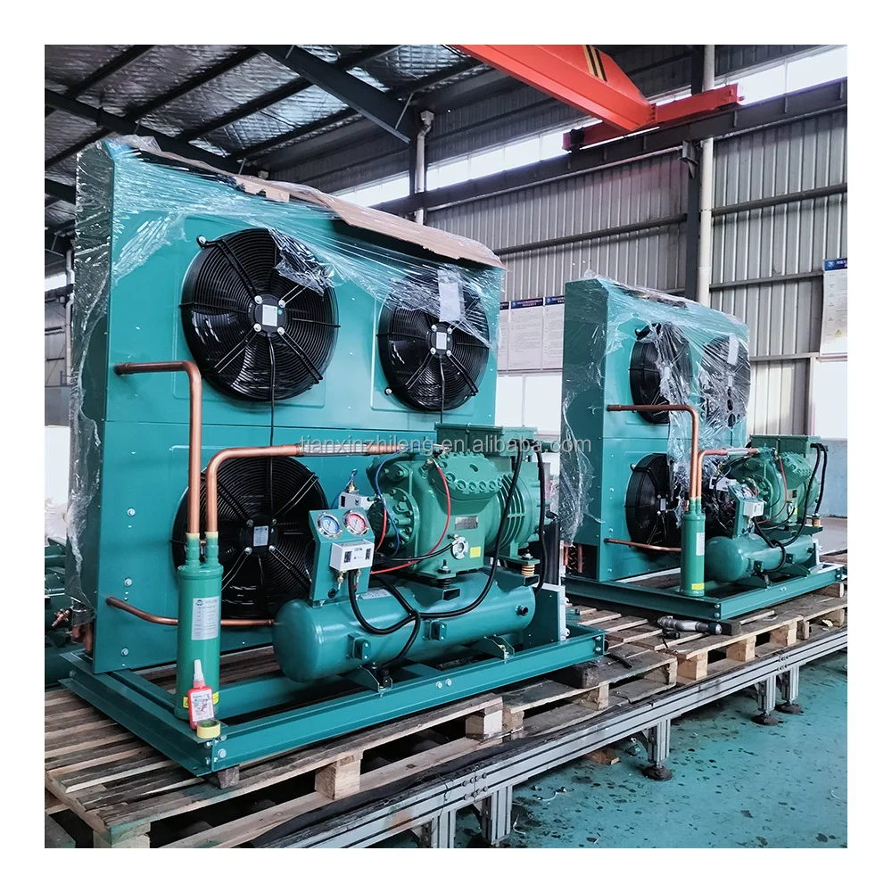 Industrial 20HP Semi-Hermetic Piston Condensing Unit for Large Cold Storage / Freezer Warehouse with Bitzer Compressor R404A