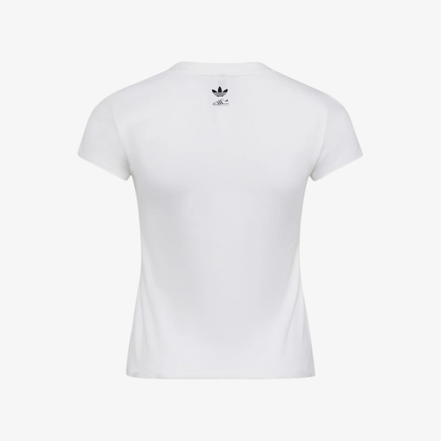 Adidas genuine clover women's white printed eye-catching pattern short sleeved shirt LH4353