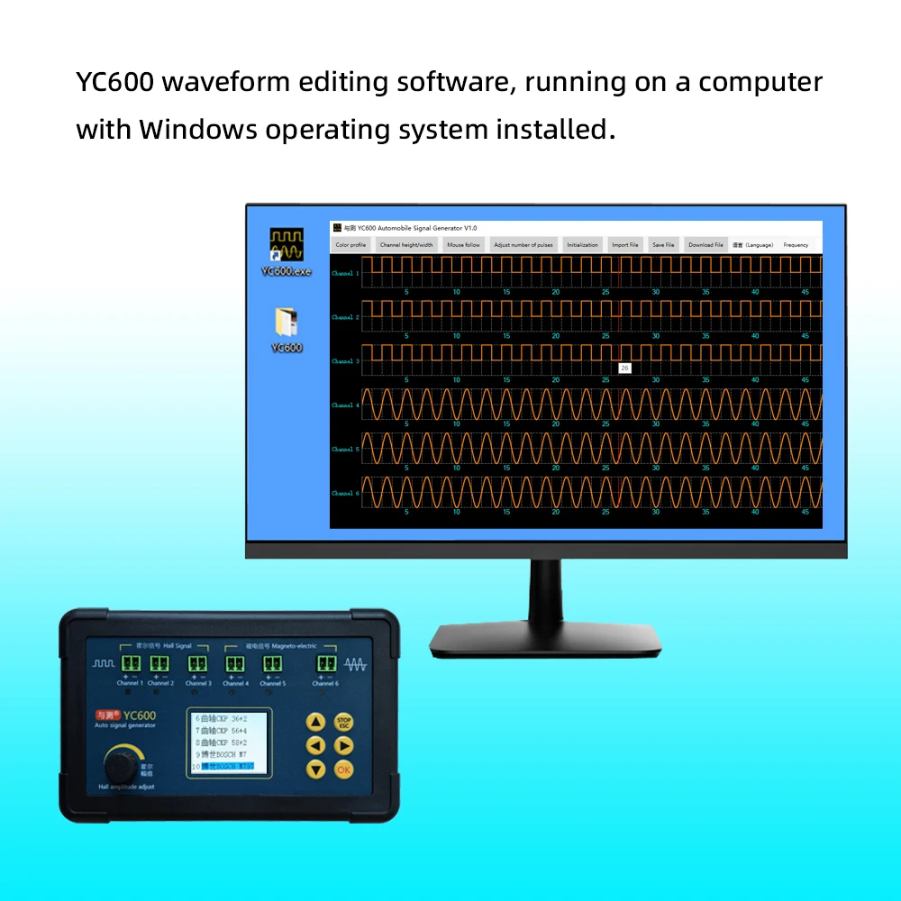 Vehicle Synchronized Crankshaft Camshaft Signal Generator Motorcycle Auto Car CKP CMP Signal Simulator Generator view 6