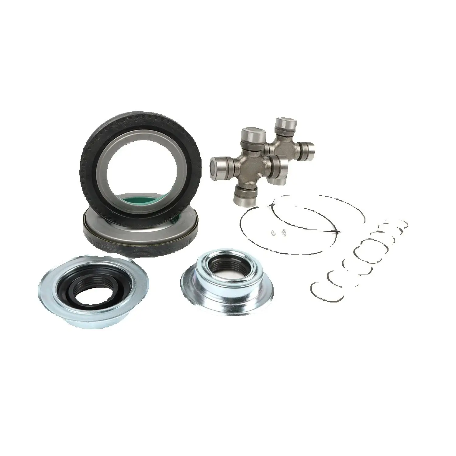 

1 комплект уплотнений корпуса оси и комплект U-образных шарниров 2014835 2017426 54983 53217 2023068 SPL55-3X для 2005-2014 годов для Ford F250 F350 Super Duty