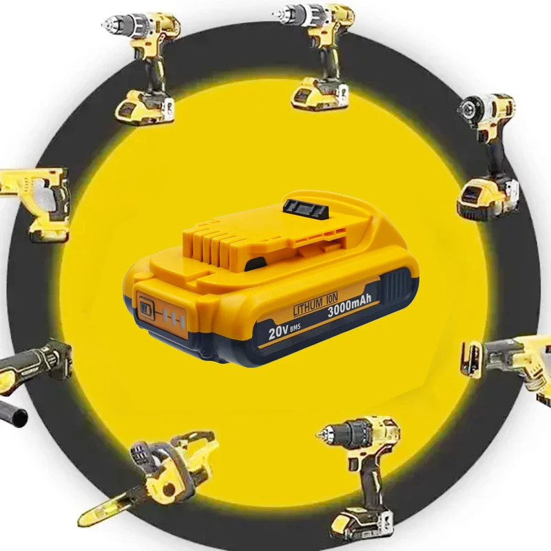 for Dewalt 20V battery 3Ah for Dewalt battery DCB202 DCB203 DCB206 DCB205 DCB204 DCD805 DCB200 Tool battery replacement
