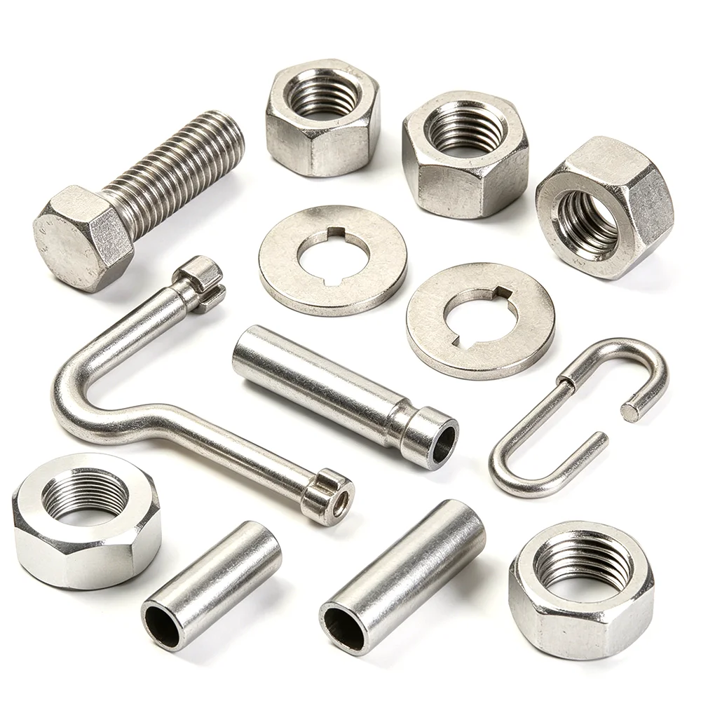 OEM Custom CNC Machining 3D Printing Metal Parts Gear Shaft Nut Bracket Brass Stainless Steel Precision Mechanical Hardware