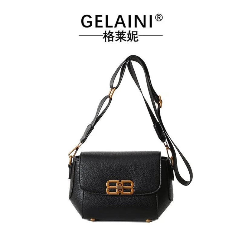 

Роскошная высококачественная минималистичная сумка через плечо для женщин с модным модным логотипом и однотонным цветом