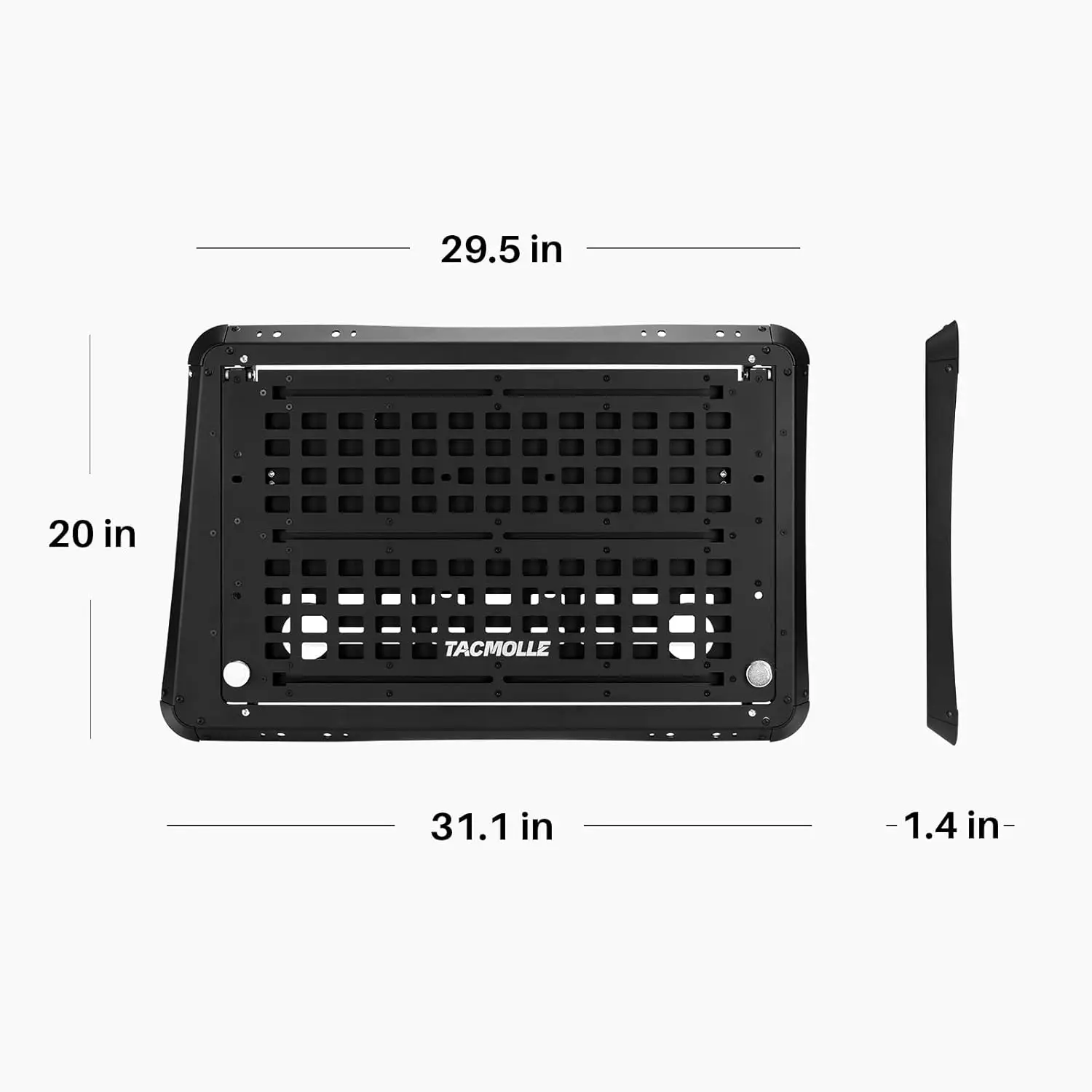 Tacmolle Rear Side Window Worktable For Jeep Wrangler JL Accessories Tactical MOLLE Panel Side Window Storage Box