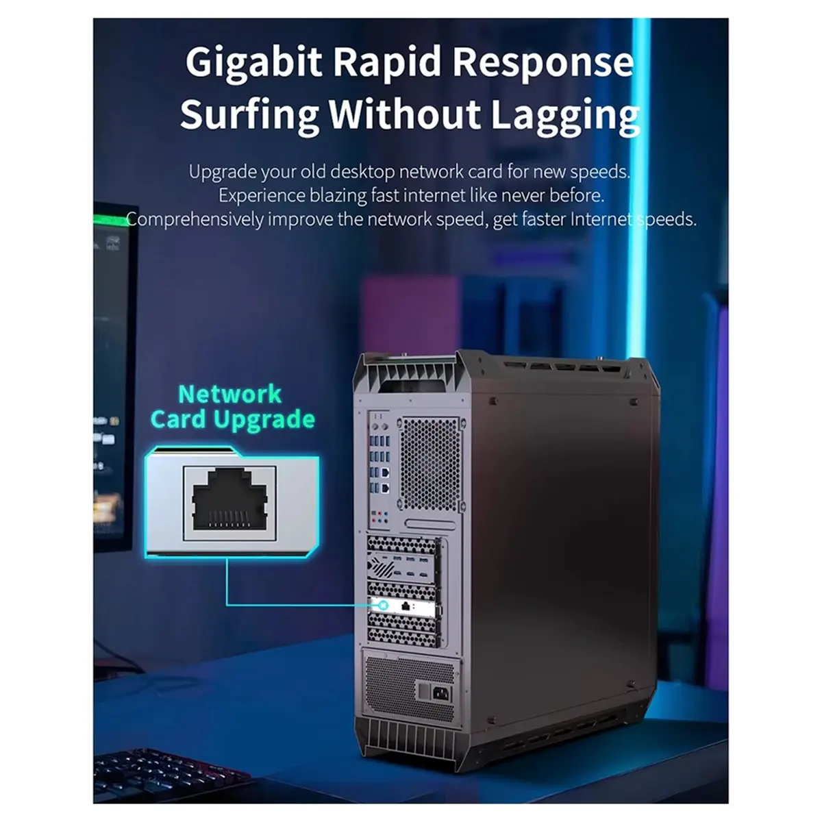 

(A26M) Адаптер Wi-Fi PCI-E 1000 Мбит/с, гигабитная сетевая карта 2G/5 ГГц 802.11AC для настольных ПК, Windows 7/8/10/11, приемник Wi-Fi PCI-E 1200 Мбит/с