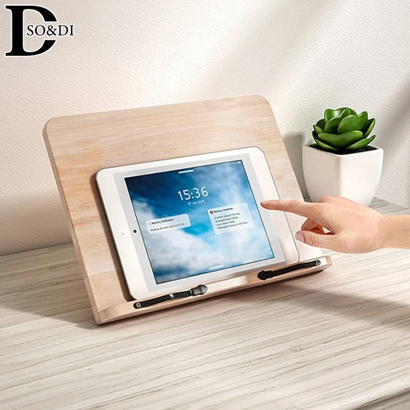 Ajustável Leitura Resto Tablet e Clipes de Papel Página, Cookbook Reading Desk, Resistente Bookstand, Leve Book Stand, Textbooks