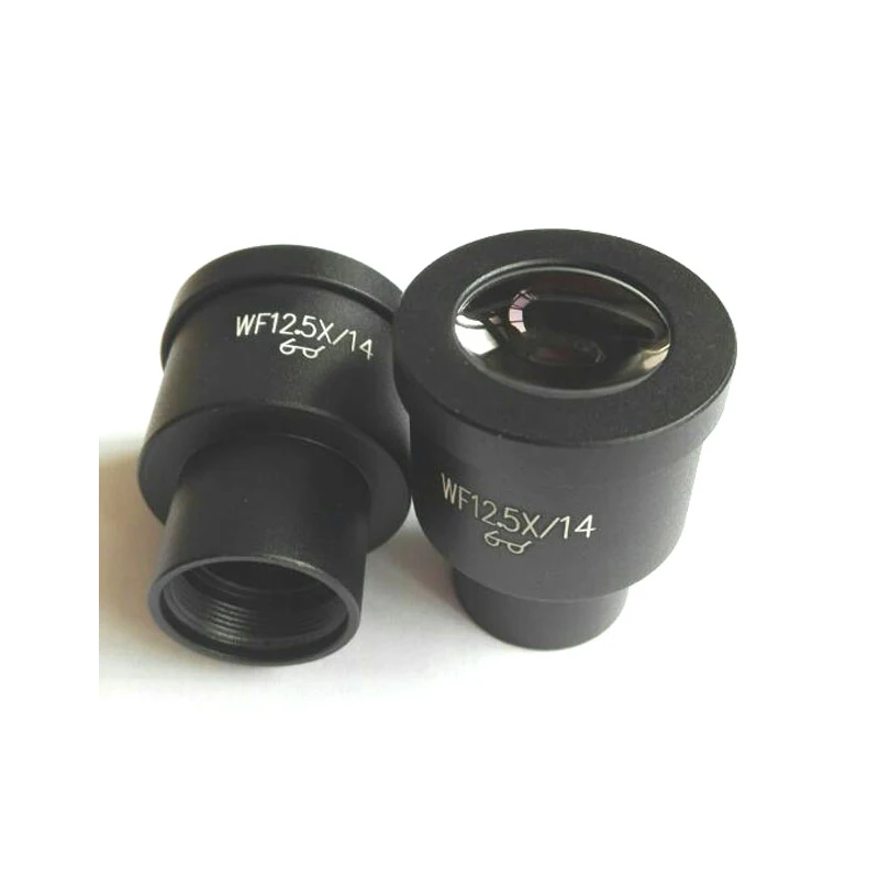 WF12.5X 14mm Óptico Grande Angular Alto Eyepiont Microscópio Biológico Metalúrgico Lente Ocular com Tamanho de Montagem 23,2mm