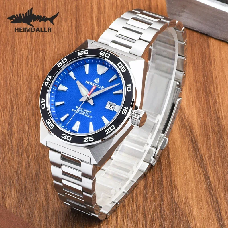 Heimdallr Monster GS Diver 200 M Herrenuhren, 43 mm Zifferblatt, Saphir-Keramik-Lünette, wasserdichter Edelstahl, NH35 mechanische Uhr