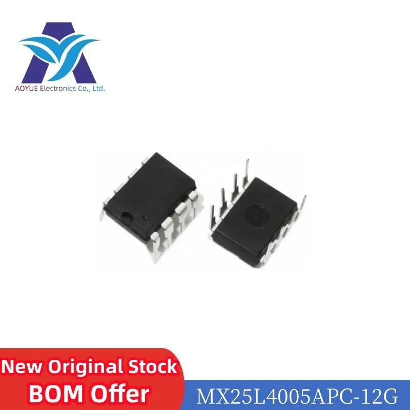 5pcs/lot MX25L4005APC-12G 25L4005APC-12G CMOS SERIAL NOR FLASH Memory chips ic