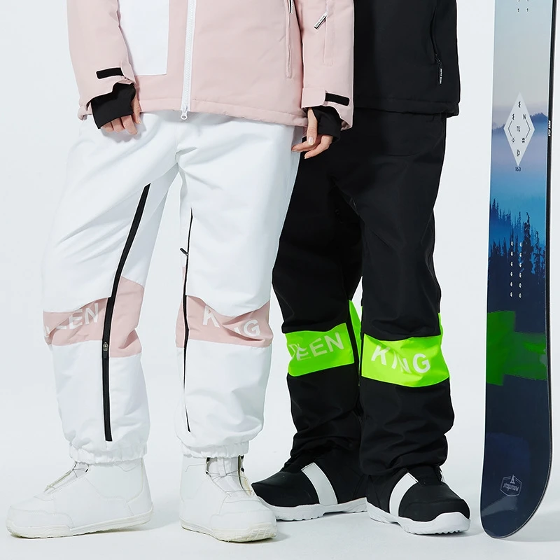 New Mens Womens Winter Snow Pants High Qulity Breathable Warm Ski Snowboarding Pants Outdoor Windproof Waterproof Snow Trousers