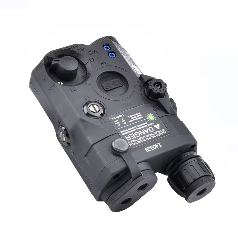 Airsoft Indicator PEQ15 Red Green Laser Version Tactical Red Green Blue Dot/IR Fill Light/White LED Laser Device NGAL DBAL A2