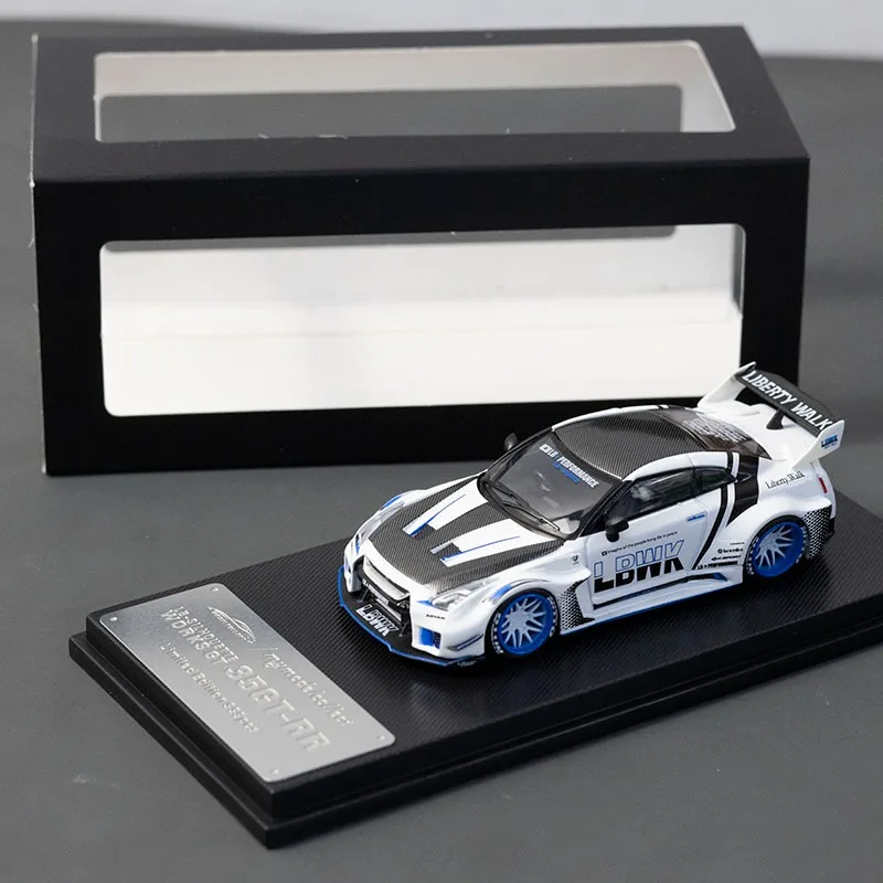 MC 1/64 GT-R R35 LB Legierung Kraftfahrzeug Spielzeug Druckguss Metall Modell Sammlung Junge Weihnachtsgeschenke