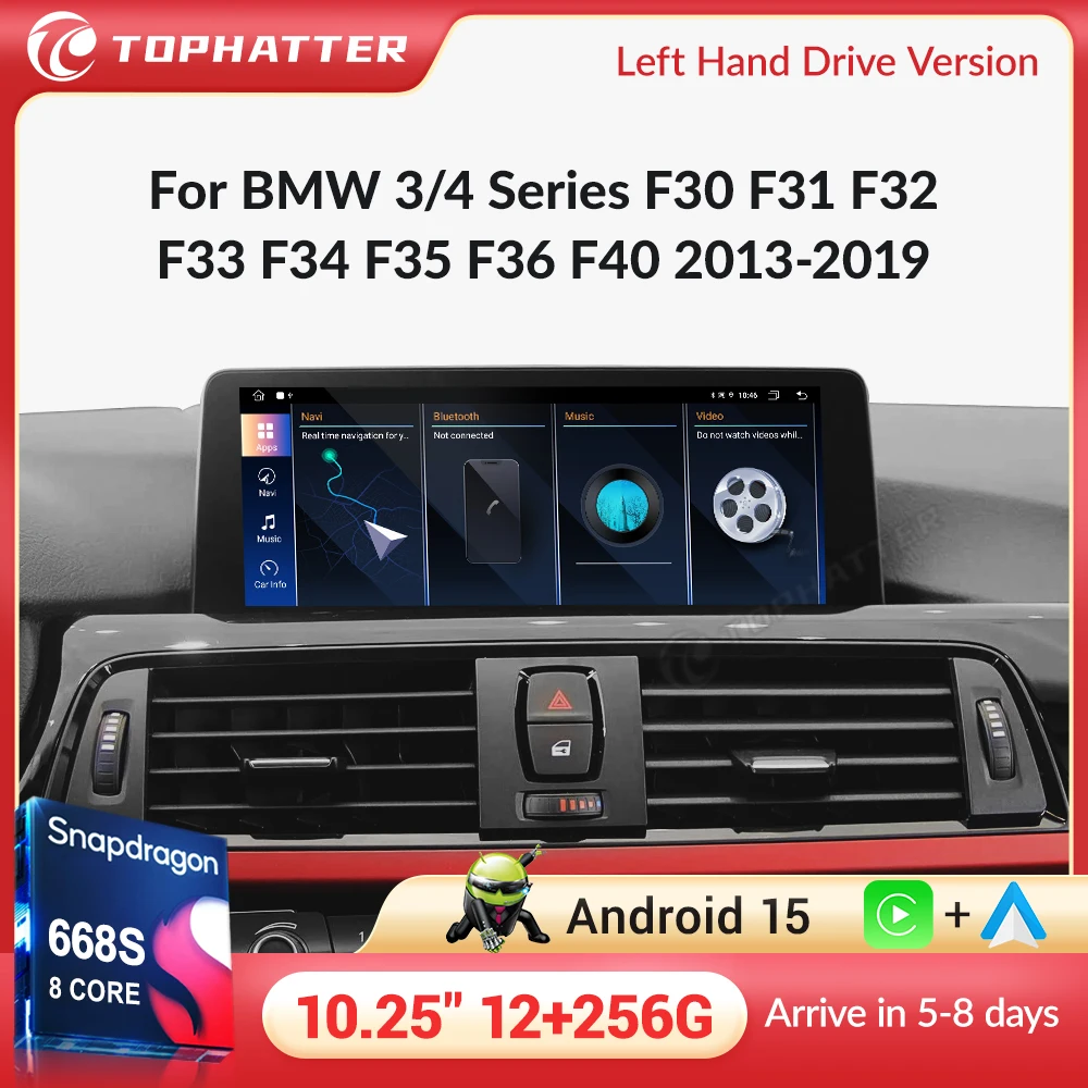 

Carplay Screen For BMW 3 4 Series F30 F31 F34 F35 F32 F33 F36 F40 2013-2019 GPS Car Radio Multimedia Player Android 15 Navi