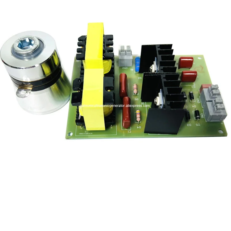 120W Mini Ultrasonic Cleaner Power Board And 28khz Or 40khz Piezo Ceramic Transducer For OEM Ultrasonic Wave Cleaning Machine