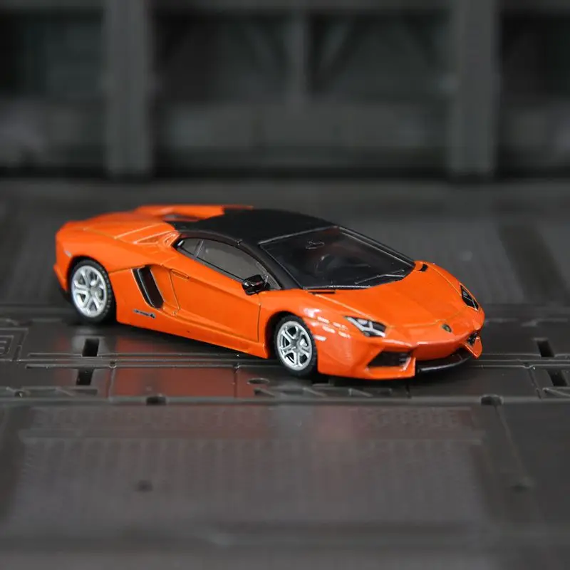 1: 64 simulação Lamborghini Aventador LP700-4, modelo estático, carro de presente colecionável de metal