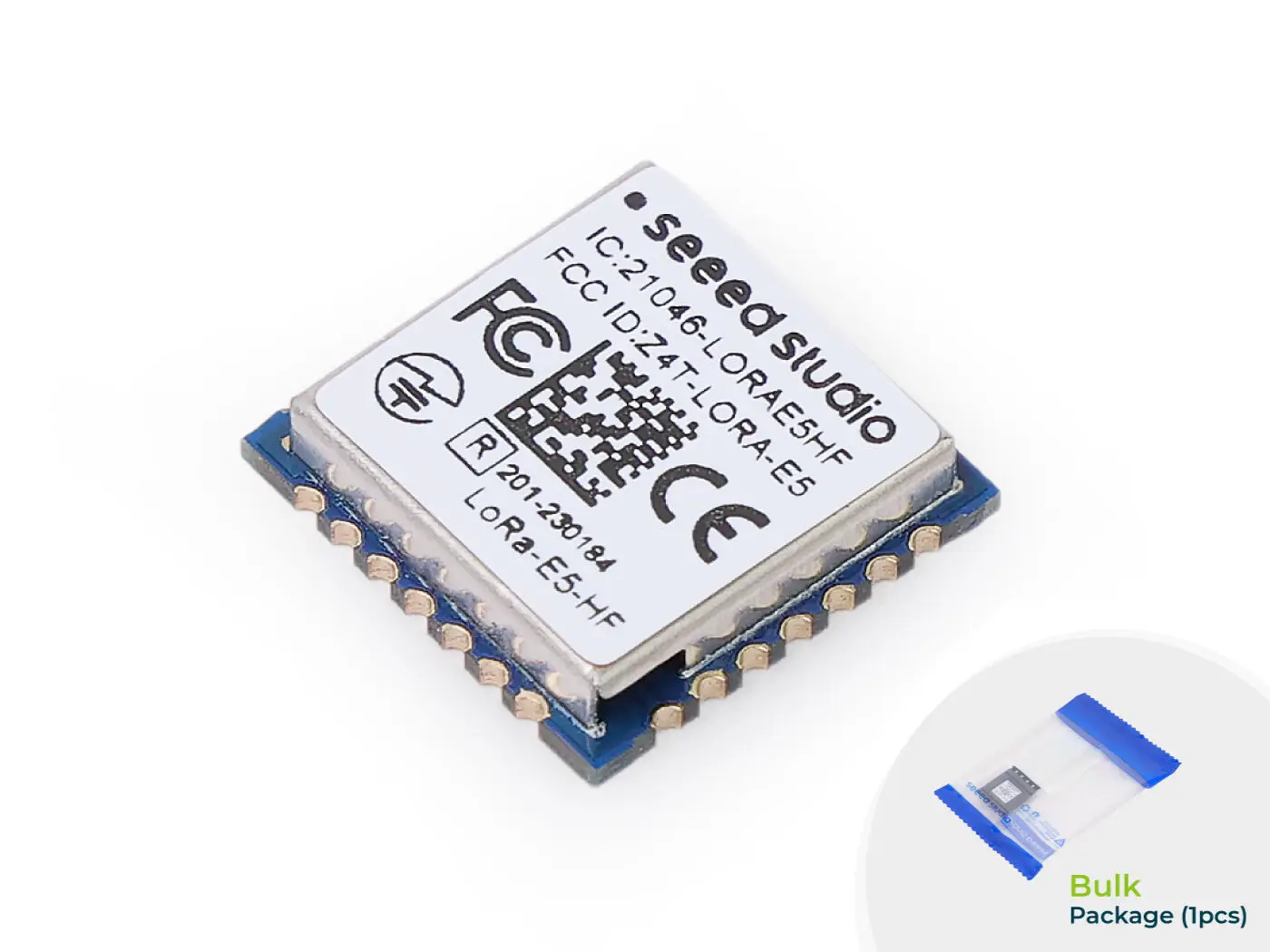 Wio-E5 Wireless Module (Bulk) - STM32WLE5JC, ARM Cortex-M4 and SX126x embedded, supports LoRaWAN on EU868 & US915