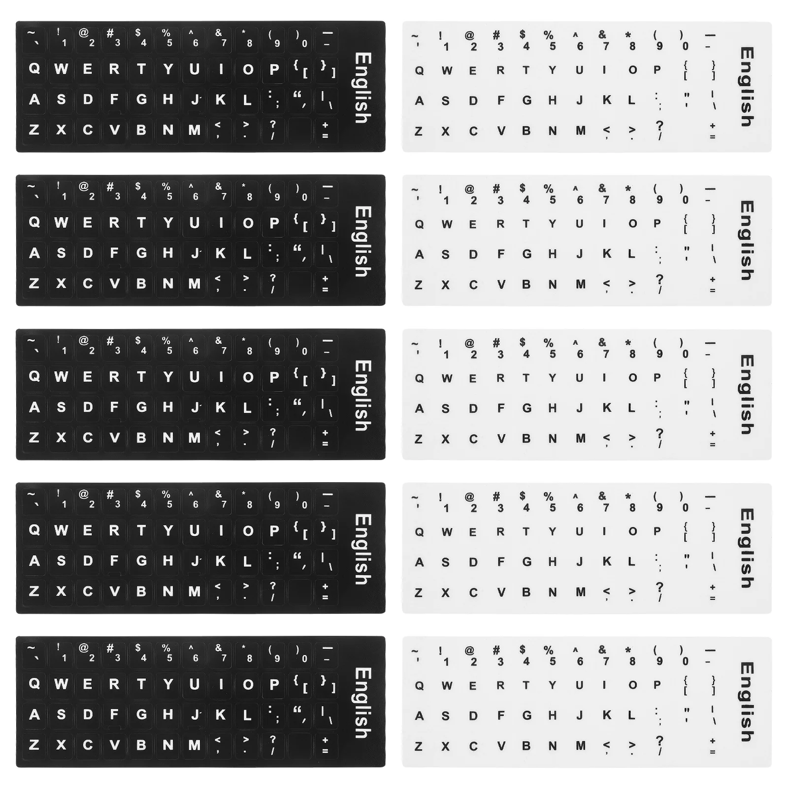 Autocollants de clavier pratiques pour ordinateur portable mécanique, lettrage clair, surface antidérapante, compatibilité universelle