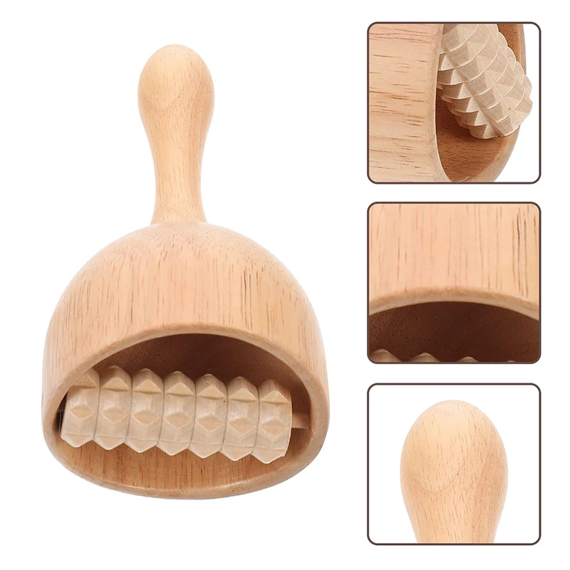 Wooden Therapy Cup with Roller, Wooden Massage Tool for Body Shaping Body Hand massage, knee massage, shoulder massage