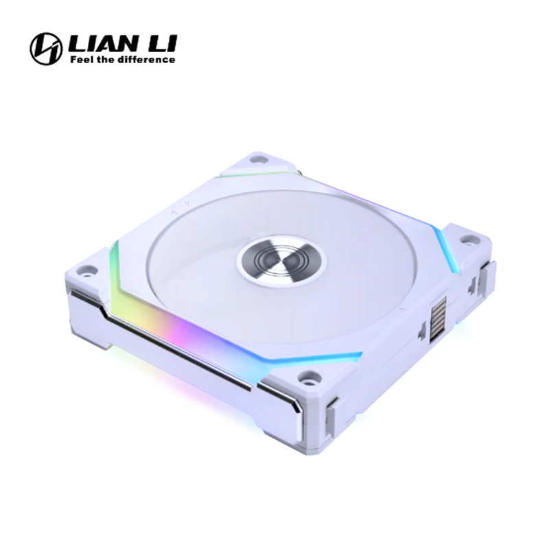 Lian Li UNI FAN SL120 V2、L-Connect 3 ケーブルレス リバースブレード - シングルパック、ホワイト/ブラック