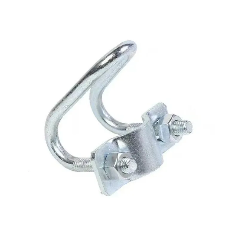 

8 Pcs Pack 32mm Adjustable U-bolt Pipe Clip Easy Install Stable for Yard Reinforcement Outdoor Hanging Gardening Support L...