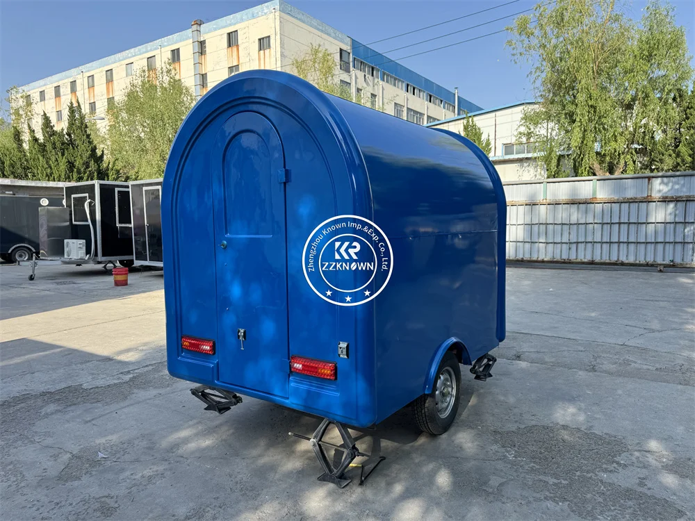 Custom Food Truck Street Snack Pizza Kiosk Concession Coffee Fast Food Trailer Ice Cream  Hot Dog Cart With Fully Equipments