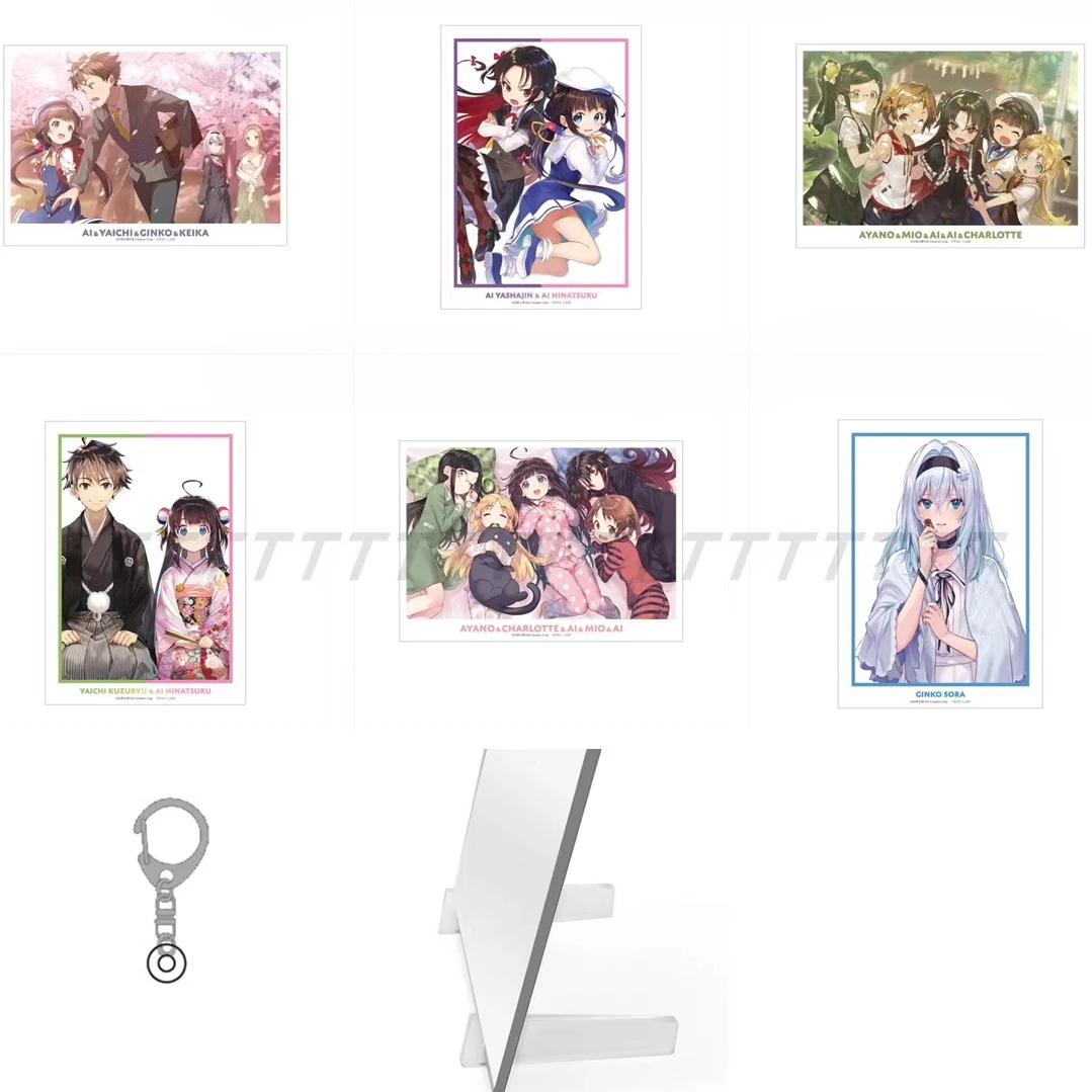 

Game Yashajin Kiyotaki Keika Charlotte Izoard Sora Ginko Hinazuru Ai Acrylic Stand Figure Doll Anime keychain Cosplay Toy Gift