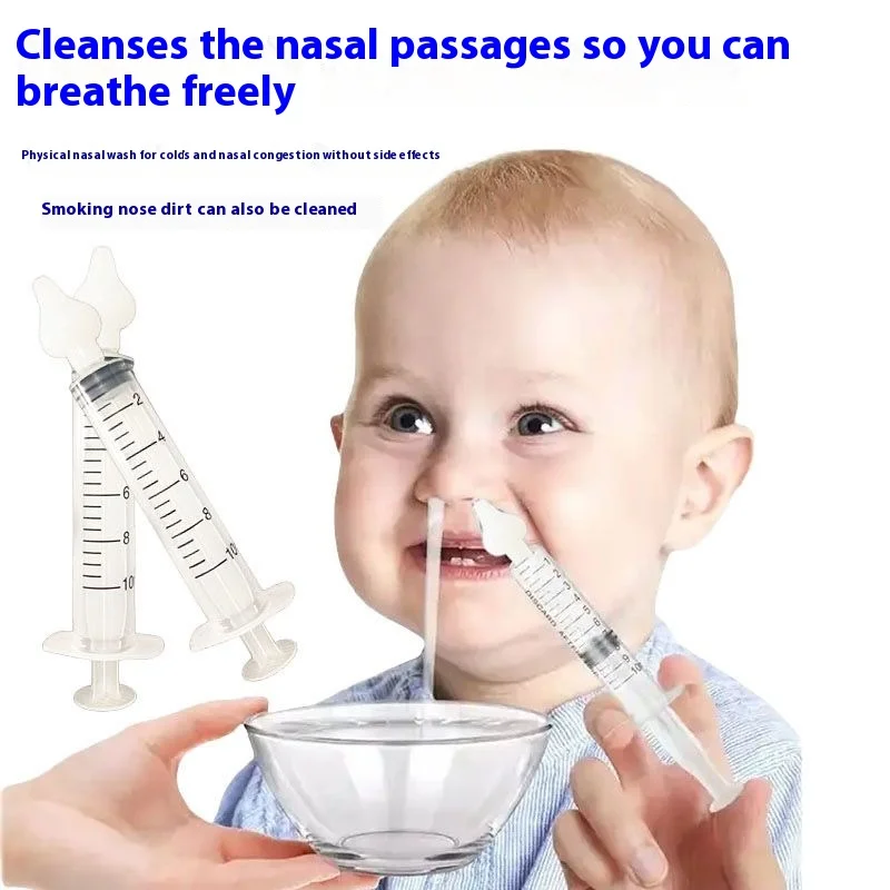 

10ML Needle Tube Babies Nasal Aspirator Silicone Baby Nose Cleaner Nose Care Cleaner Rhinitis Washer Newborn Nasal Irrigator