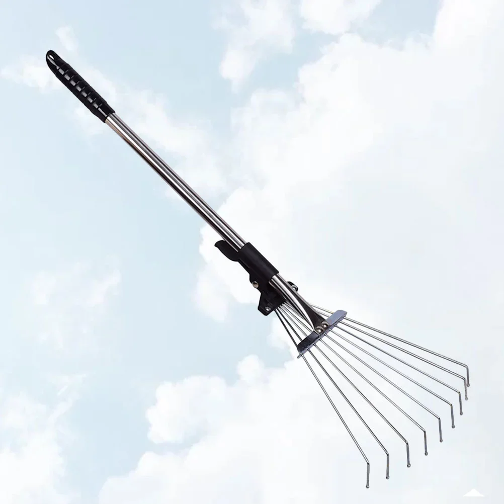 

Retractable Leaf Rake Practical Steel Wire Cleaning Garden Tools for Deciduous Grass