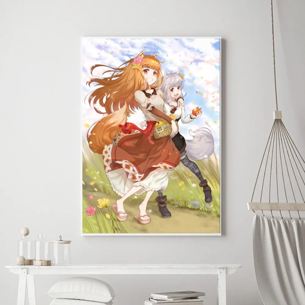 Anime S-Spice and Wolf Poster stampe Poster pittura murale camera da letto soggiorno Wall Bar ristorante Sticker piccolo