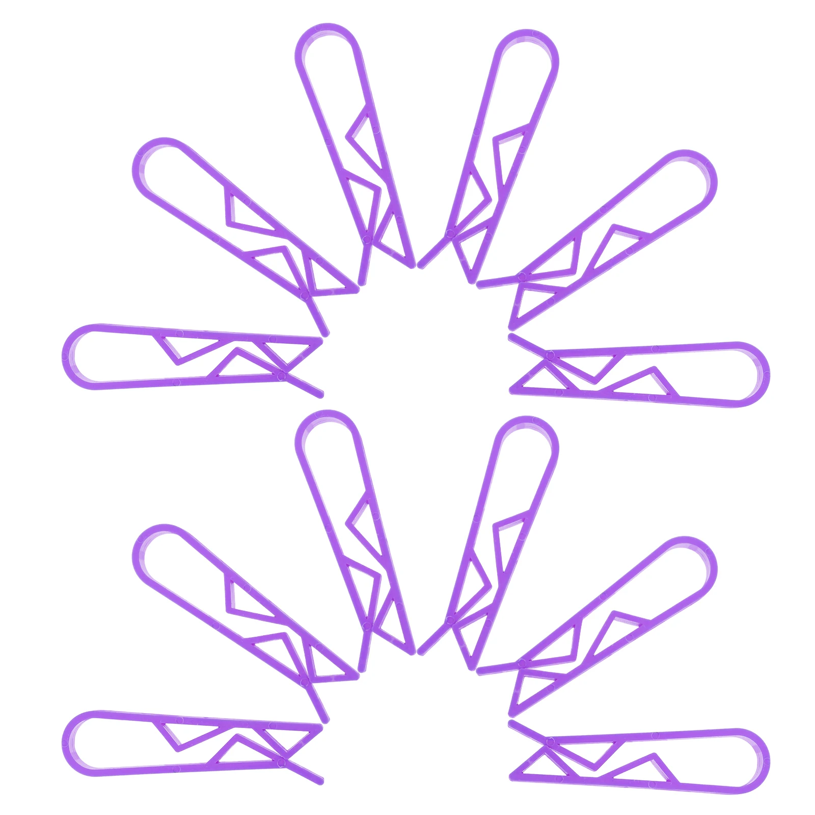 

10 Pcs Garbage Bag Clips Plastic Anti Slip Waste Bin Clamps Trash Can Fasteners Kitchen Storage Accessories