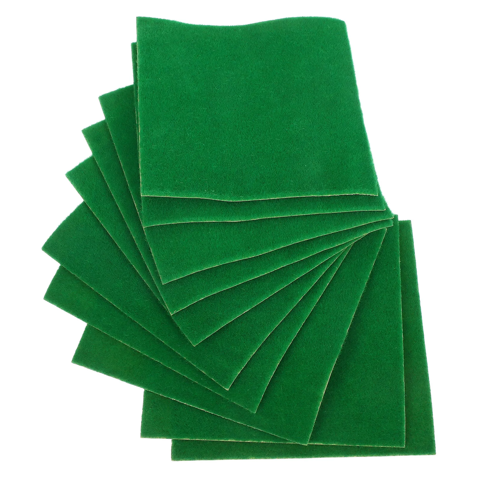 Realistic Moss Turf Mat 10pcs Soft Vibrant Green Faux Grass Patches for Diorama Desktop Decor Mini Landscaping