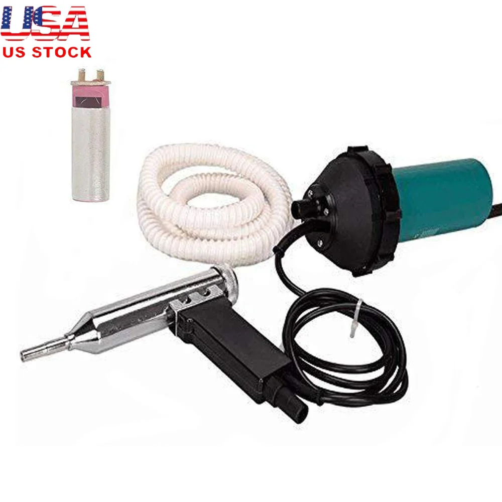 1080W Hot Air Gas Plastic Welder Kit Handy Flexible Design US Standard Efficient Heat Gun Plastic Welding 9 Heat Settings