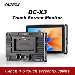 Viltrox DC-X2 DC-X3 Portable Monitor 6 Inch 2000 Nits 4K Touch Screen Profissional Photographic HD FHD Camera Monitor for Vedio